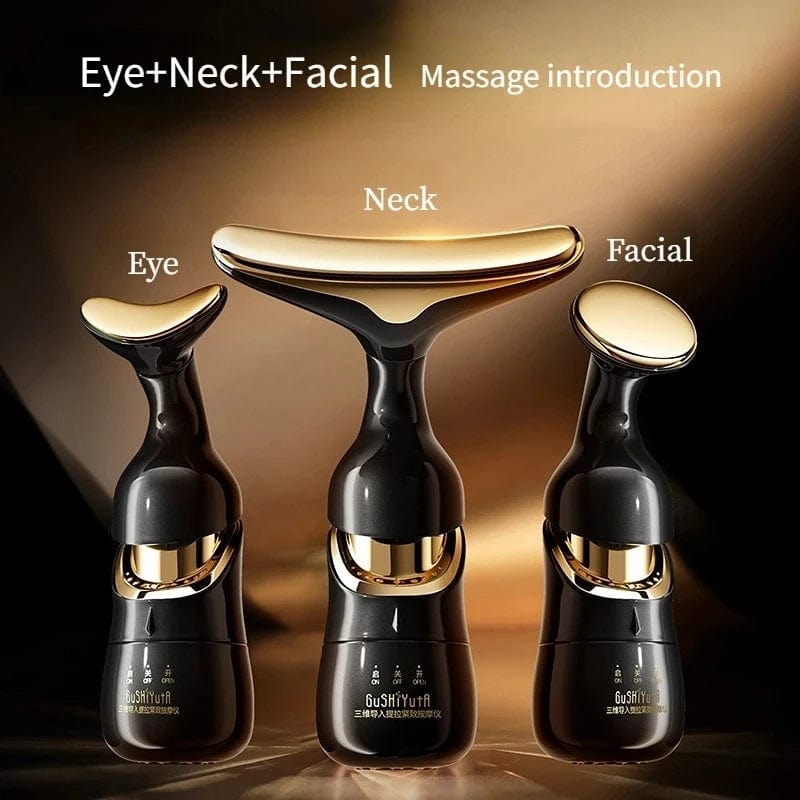 Cuteworld.ca Black 3 in 1 Face Massager