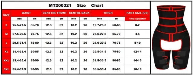 Cuteworld.ca Fat burner waist and thigh shaper