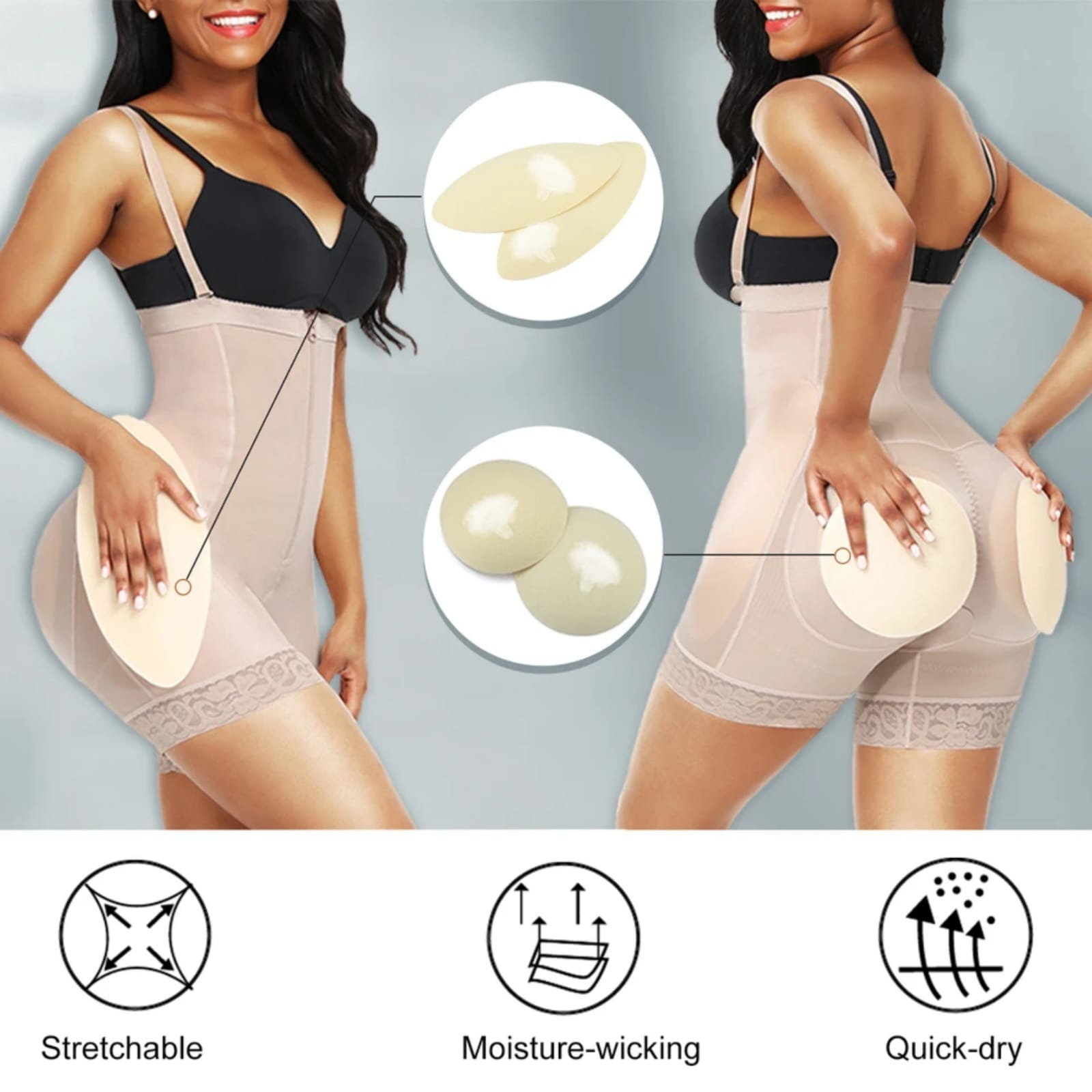 Cuteworld.ca Hip padded waist padded high waist shaper