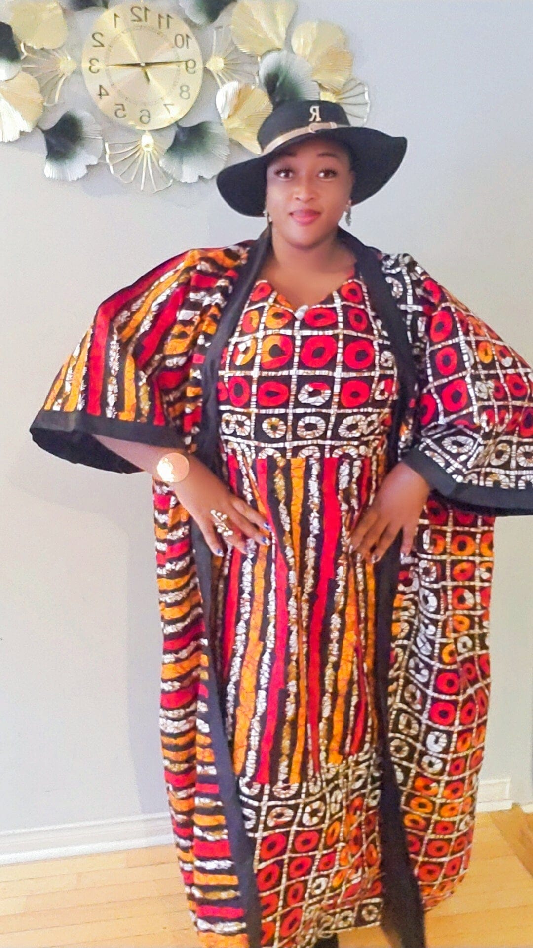 cuteworld Clothing 3XL Afrocentric Brown Dress