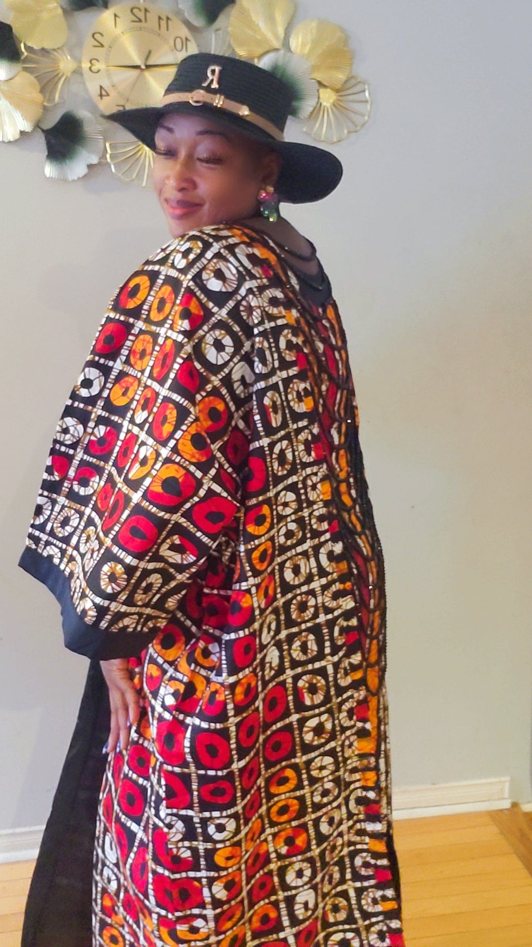 cuteworld Clothing 3XL Afrocentric Brown Dress