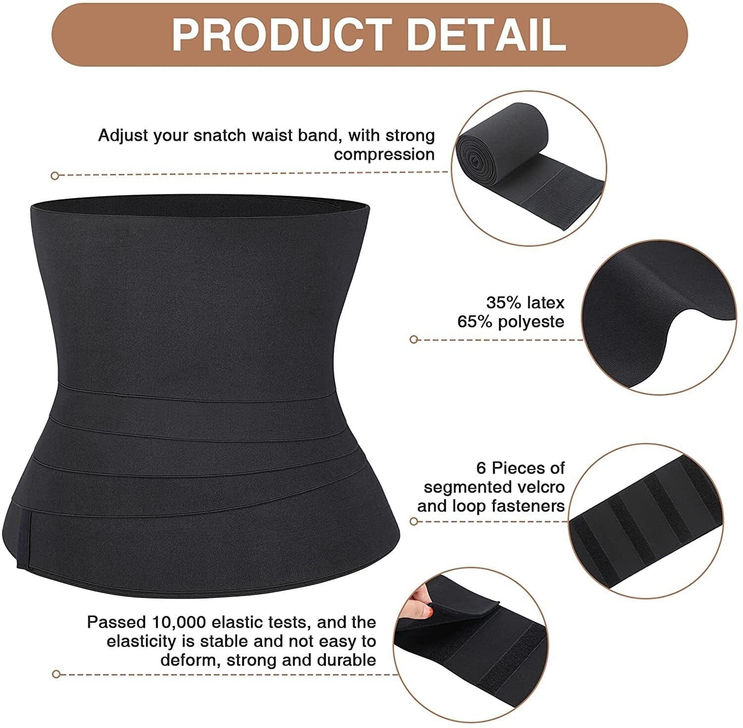 Cuteworld.ca 400 cm / 4 cm BELLY WRAP SHAPEWEAR