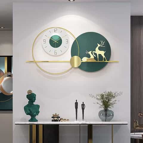 Cuteworld.ca home decor Green Colorful wallclocks