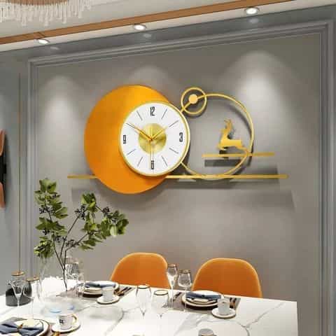 Cuteworld.ca home decor Orange Colorful wallclocks
