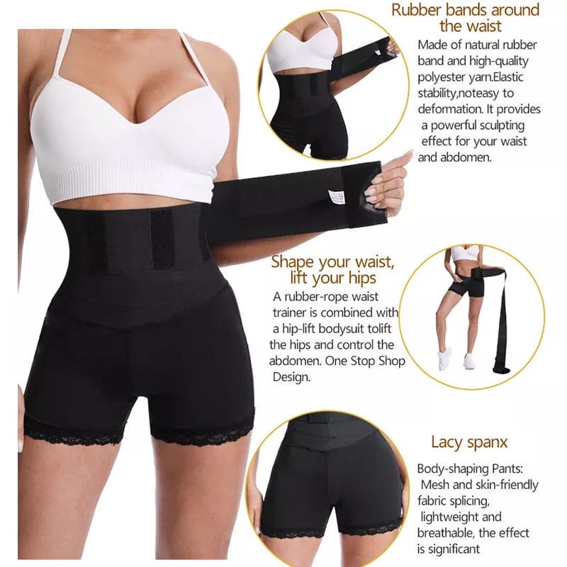 Cuteworld.ca shapewear TWO IN ONE SHAPER WITH WRAP