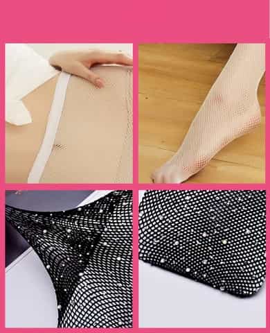 Cuteworld.ca Women studded bling panty hose